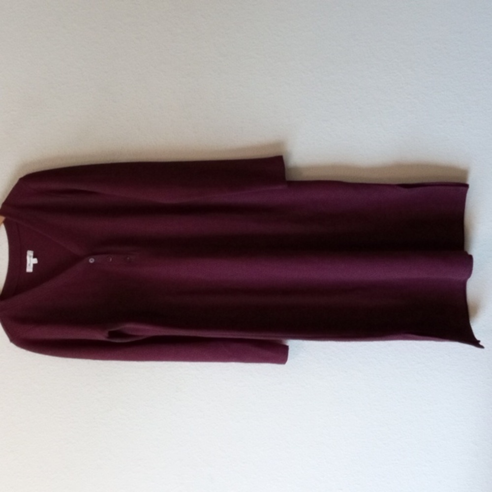 Madewell Deep Burgundy Midi Dress